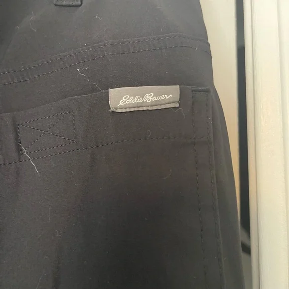 Men's Eddie Bauer Nylon Black Pants - Picture 3 of 6